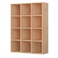 Closed Back Standard Bookcase Contemporary Engineered Wood Bookshelf