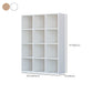 Closed Back Standard Bookcase Contemporary Engineered Wood Bookshelf