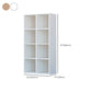 Closed Back Standard Bookcase Contemporary Engineered Wood Bookshelf