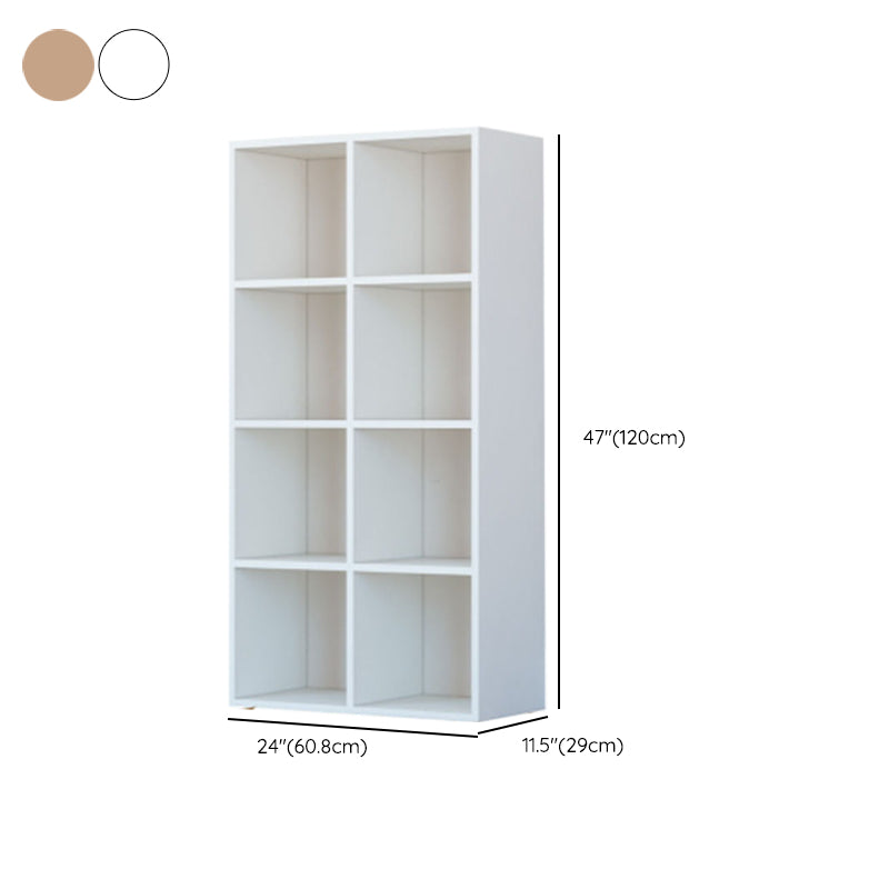 Closed Back Standard Bookcase Contemporary Engineered Wood Bookshelf
