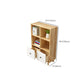 Modern Wooden Bookcase Standard Natural Closed Back Bookshelf