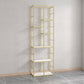 Glam Engineered Wood Bookshelf Open Back Standard Bookcase with Shelves