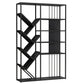 Glam Metal Bookshelf Standard Open Back Bookcase with Shelves