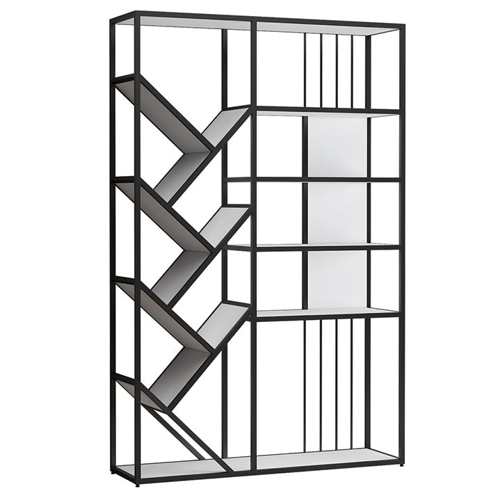 Glam Metal Bookshelf Standard Open Back Bookcase with Shelves