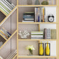 Glam Metal Bookshelf Standard Open Back Bookcase with Shelves