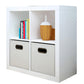 Contemporary Standard Bookshelf Engineered Wood Open Back Bookcase (Drawers not Included) 30"L x 15"W x 30"H White Clearhalo 'Bookcases' 'furn' 'furn_bookcases' 'Furniture' 'Office Furniture' 6758739