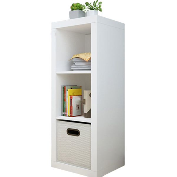 Contemporary Standard Bookshelf Engineered Wood Open Back Bookcase (Drawers not Included) 16"L x 15"W x 43"H White Clearhalo 'Bookcases' 'furn' 'furn_bookcases' 'Furniture' 'Office Furniture' 6758740