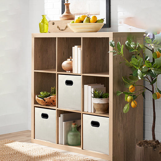 Contemporary Standard Bookshelf Engineered Wood Open Back Bookcase (Drawers not Included) 43"L x 15"W x 44"H Natural Clearhalo 'Bookcases' 'furn' 'furn_bookcases' 'Furniture' 'Office Furniture' 6758758