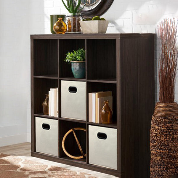Contemporary Standard Bookshelf Engineered Wood Open Back Bookcase (Drawers not Included) 43"L x 15"W x 44"H Coffee Clearhalo 'Bookcases' 'furn' 'furn_bookcases' 'Furniture' 'Office Furniture' 6758761