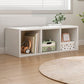 Contemporary Standard Bookshelf Engineered Wood Closed Back Bookcase
