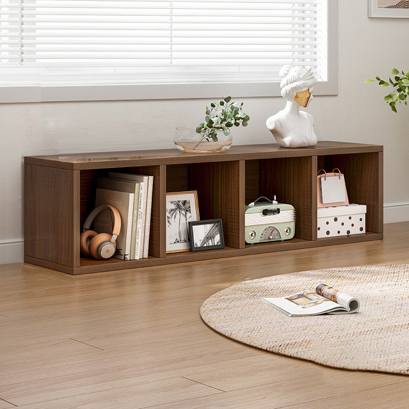 Contemporary Standard Bookshelf Engineered Wood Closed Back Bookcase