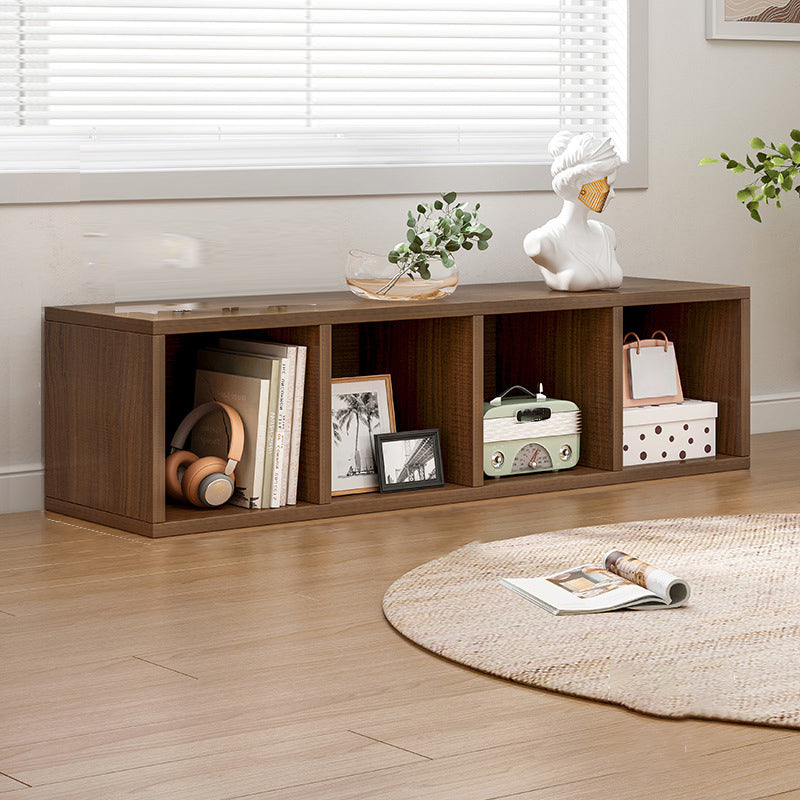 Contemporary Standard Bookshelf Engineered Wood Closed Back Bookcase