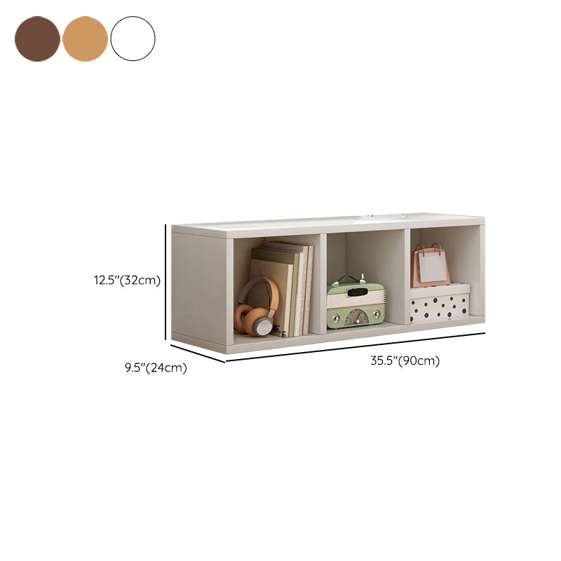 Contemporary Standard Bookshelf Engineered Wood Closed Back Bookcase