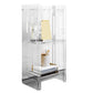 Modern Style Closed Back Bookcase Acrylic Standard Bookshelf 15.7"L x 9.8"W x 33.1"H Clear Clearhalo 'Bookcases' 'furn' 'furn_bookcases' 'Furniture' 'Office Furniture' 6758881