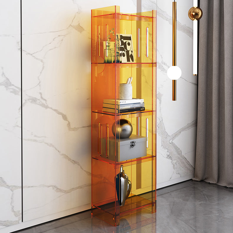 Modern Style Closed Back Bookcase Acrylic Standard Bookshelf Clearhalo 'Bookcases' 'furn' 'furn_bookcases' 'Furniture' 'Office Furniture' 6758897