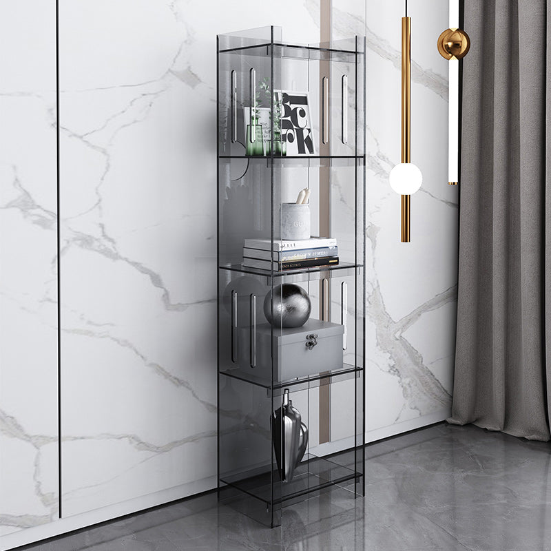 Modern Style Closed Back Bookcase Acrylic Standard Bookshelf Clearhalo 'Bookcases' 'furn' 'furn_bookcases' 'Furniture' 'Office Furniture' 6758899