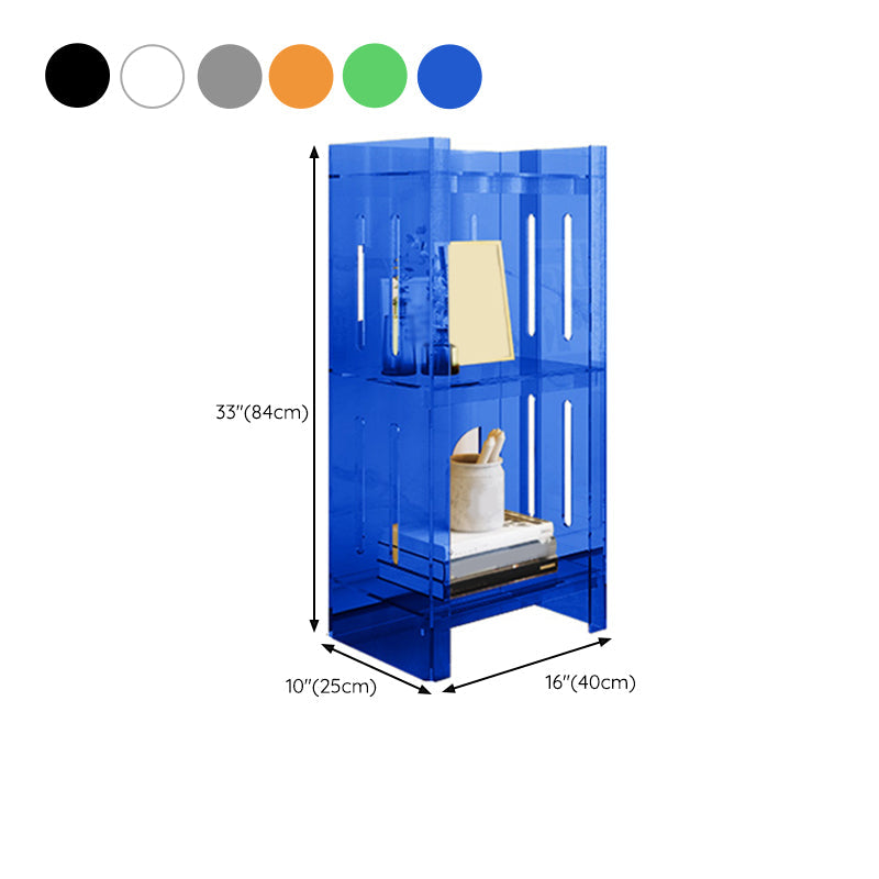Modern Style Closed Back Bookcase Acrylic Standard Bookshelf Clearhalo 'Bookcases' 'furn' 'furn_bookcases' 'Furniture' 'Office Furniture' 6758910