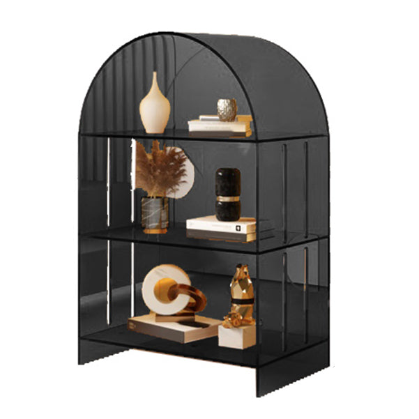 Acrylic Closed Back Standard Bookshelf Modern Style Bookcase