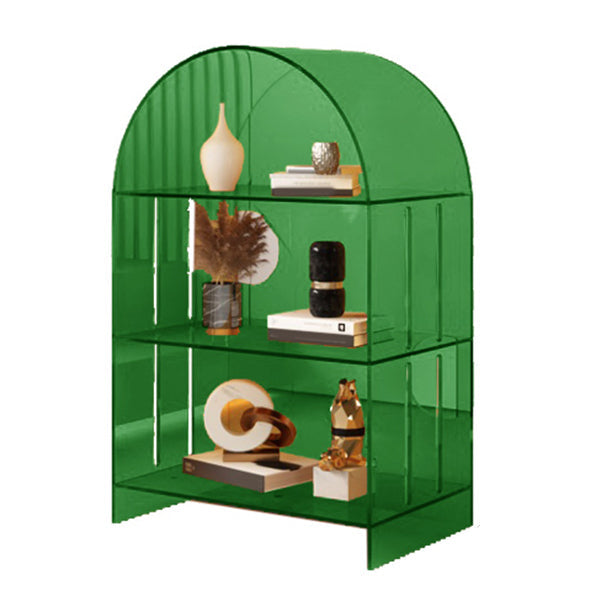Acrylic Closed Back Standard Bookshelf Modern Style Bookcase