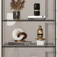 Acrylic Closed Back Standard Bookshelf Modern Style Bookcase