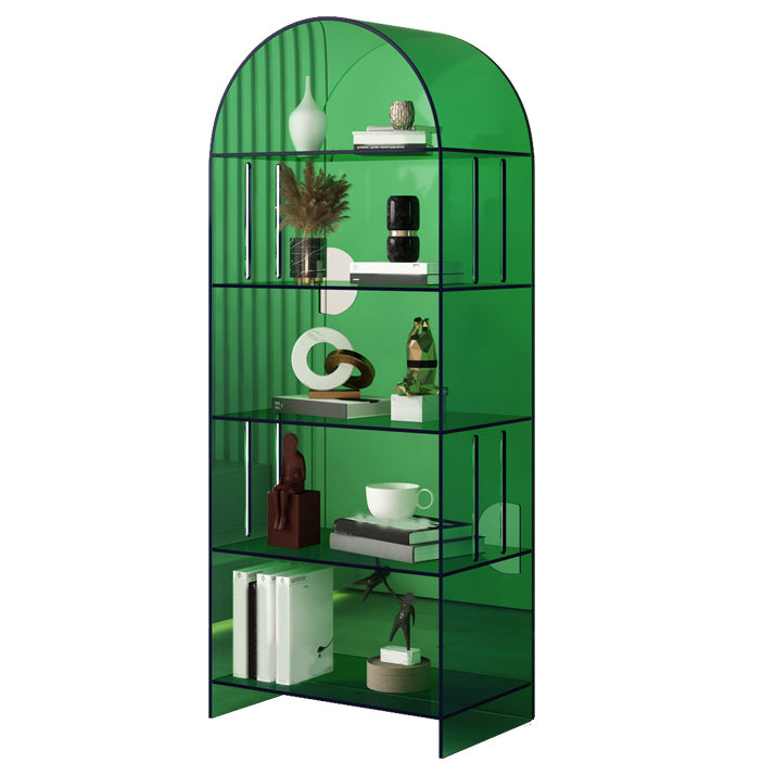 Acrylic Closed Back Standard Bookshelf Modern Style Bookcase