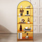 Acrylic Closed Back Standard Bookshelf Modern Style Bookcase