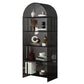 Acrylic Closed Back Standard Bookshelf Modern Style Bookcase