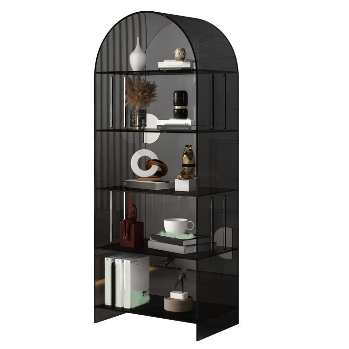 Acrylic Closed Back Standard Bookshelf Modern Style Bookcase