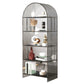 Acrylic Closed Back Standard Bookshelf Modern Style Bookcase