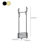 Metal Coat Hanger Modern Style Simple Household Floor Hall Stand with Pulley Clearhalo 'Entry & Mudroom Furniture' 'furn' 'furn_hall_tree_coat_racks' 'Furniture' 'Hall Trees & Coat Racks' 'hall_tree_coat_racks' 6759029