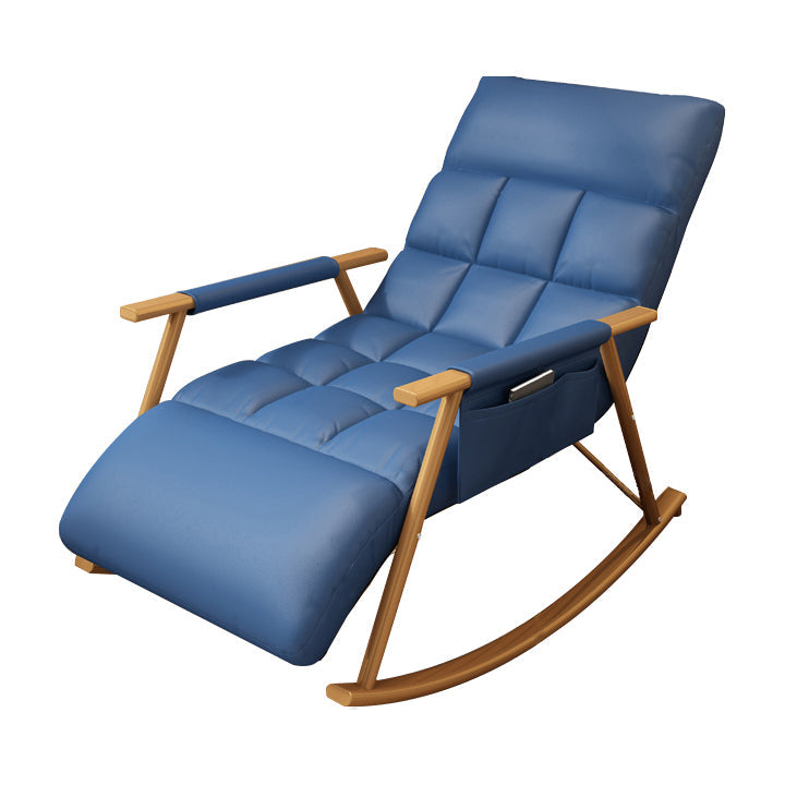 Chaise à bascule à simple base de fer chaise de canapé paresseux pour le salon