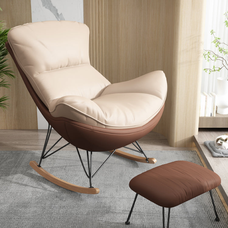Living Room Modern Style Rocking Chair Leisure Home Lazy Sofa Chair Clearhalo 'Chairs & Seating' 'furn' 'furn_rocking_chairs' 'Furniture' 'Living Room Furniture' 'Rocking Chairs' 'rocking_chairs' 6759279