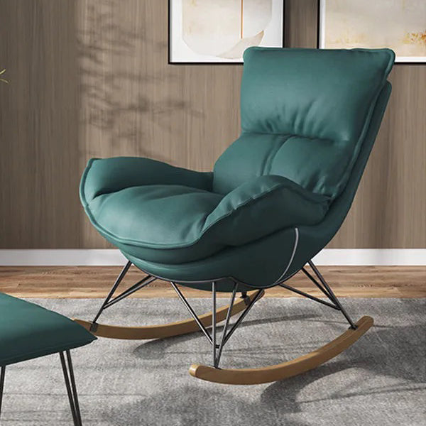 Living Room Modern Style Rocking Chair Leisure Home Lazy Sofa Chair Rocking Chair Green Clearhalo 'Chairs & Seating' 'furn' 'furn_rocking_chairs' 'Furniture' 'Living Room Furniture' 'Rocking Chairs' 'rocking_chairs' 6759287