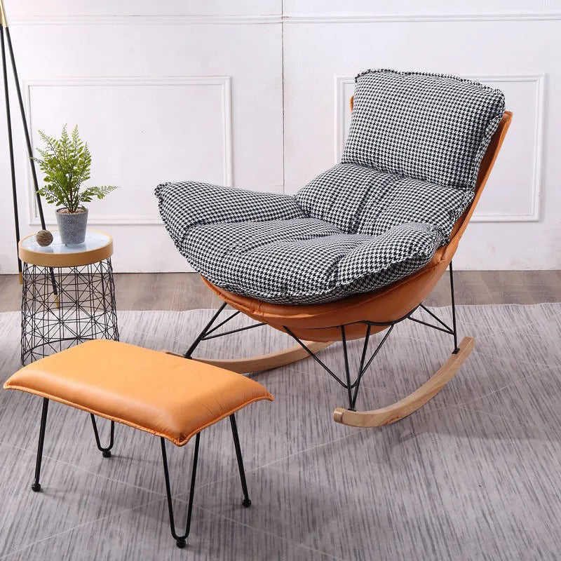 Living Room Modern Style Rocking Chair Leisure Home Lazy Sofa Chair Clearhalo 'Chairs & Seating' 'furn' 'furn_rocking_chairs' 'Furniture' 'Living Room Furniture' 'Rocking Chairs' 'rocking_chairs' 6759299