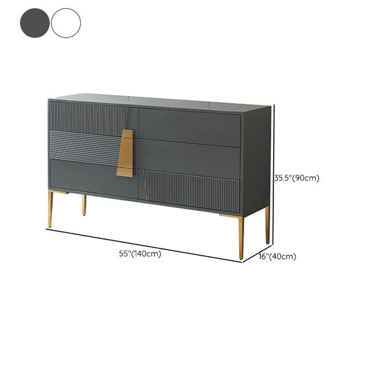 Ultra-Modern Double Dresser Wood Storage Chest Dresser for Bedroom
