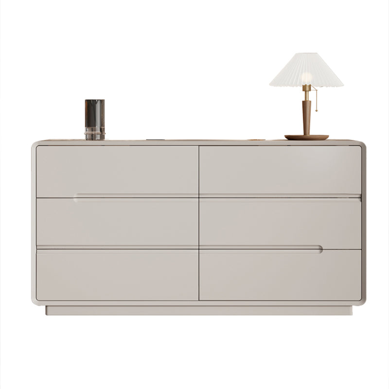 15.6-inch Width Contemporary Storage Chest Dresser with 6/5 Drawers 47"L x 16"W x 32"H Grey Clearhalo 'Bedroom Furniture' 'Dressers & Chests' 'dressers_chests' 'furn' 'furn_dressers_chests' 'Furniture' 6759403