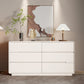 15.6-inch Width Contemporary Storage Chest Dresser with 6/5 Drawers 47"L x 16"W x 32"H White Clearhalo 'Bedroom Furniture' 'Dressers & Chests' 'dressers_chests' 'furn' 'furn_dressers_chests' 'Furniture' 6759416