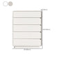 15.6-inch Width Contemporary Storage Chest Dresser with 6/5 Drawers Clearhalo 'Bedroom Furniture' 'Dressers & Chests' 'dressers_chests' 'furn' 'furn_dressers_chests' 'Furniture' 6759425