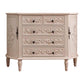 Cómoda de almacenamiento de madera maciza Cómoda de almacenamiento tradicional con 3/4/5 cajones