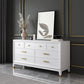 Ultra-Modern Double Dresser White Storage Chest Dresser for Bedroom Clearhalo 'Bedroom Furniture' 'Dressers & Chests' 'dressers_chests' 'furn' 'furn_dressers_chests' 'Furniture' 6759484