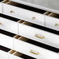 Ultra-Modern Double Dresser White Storage Chest Dresser for Bedroom Clearhalo 'Bedroom Furniture' 'Dressers & Chests' 'dressers_chests' 'furn' 'furn_dressers_chests' 'Furniture' 6759494