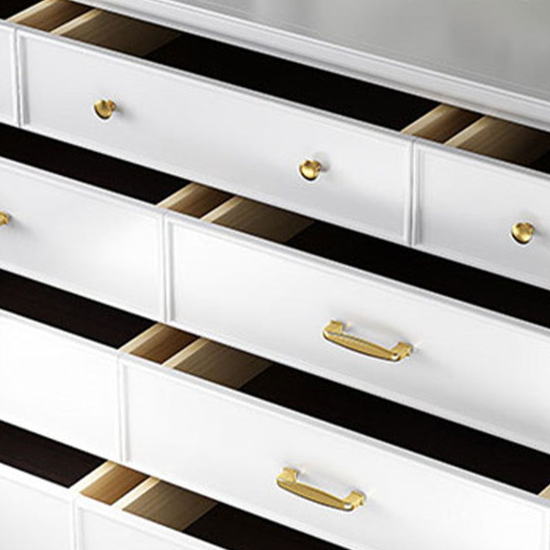 Ultra-Modern Double Dresser White Storage Chest Dresser for Bedroom Clearhalo 'Bedroom Furniture' 'Dressers & Chests' 'dressers_chests' 'furn' 'furn_dressers_chests' 'Furniture' 6759494