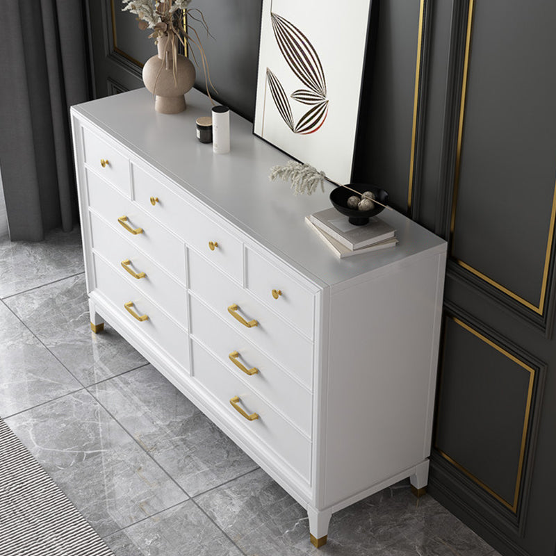 Ultra-Modern Double Dresser White Storage Chest Dresser for Bedroom Clearhalo 'Bedroom Furniture' 'Dressers & Chests' 'dressers_chests' 'furn' 'furn_dressers_chests' 'Furniture' 6759498