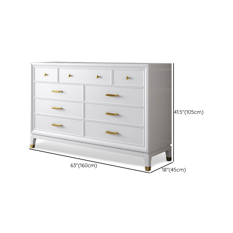 Ultra-Modern Double Dresser White Storage Chest Dresser for Bedroom Clearhalo 'Bedroom Furniture' 'Dressers & Chests' 'dressers_chests' 'furn' 'furn_dressers_chests' 'Furniture' 6759499