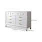 Ultra-Modern Double Dresser White Storage Chest Dresser for Bedroom Clearhalo 'Bedroom Furniture' 'Dressers & Chests' 'dressers_chests' 'furn' 'furn_dressers_chests' 'Furniture' 6759500