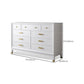 Ultra-Modern Double Dresser White Storage Chest Dresser for Bedroom Clearhalo 'Bedroom Furniture' 'Dressers & Chests' 'dressers_chests' 'furn' 'furn_dressers_chests' 'Furniture' 6759501