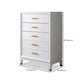 Ultra-Modern Double Dresser White Storage Chest Dresser for Bedroom Clearhalo 'Bedroom Furniture' 'Dressers & Chests' 'dressers_chests' 'furn' 'furn_dressers_chests' 'Furniture' 6759502