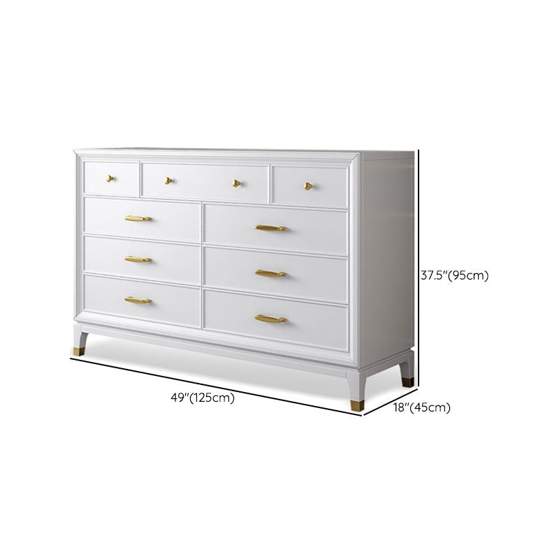 Ultra-Modern Double Dresser White Storage Chest Dresser for Bedroom Clearhalo 'Bedroom Furniture' 'Dressers & Chests' 'dressers_chests' 'furn' 'furn_dressers_chests' 'Furniture' 6759504