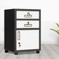 Contemporary File Cabinets Steel Frame Filing Cabinets with Key Lock for Office Gray-White 2 Clearhalo 'Filing Cabinets' 'filling_cabinets' 'furn' 'furn_filling_cabinets' 'Furniture' 'Office Furniture' 6759555