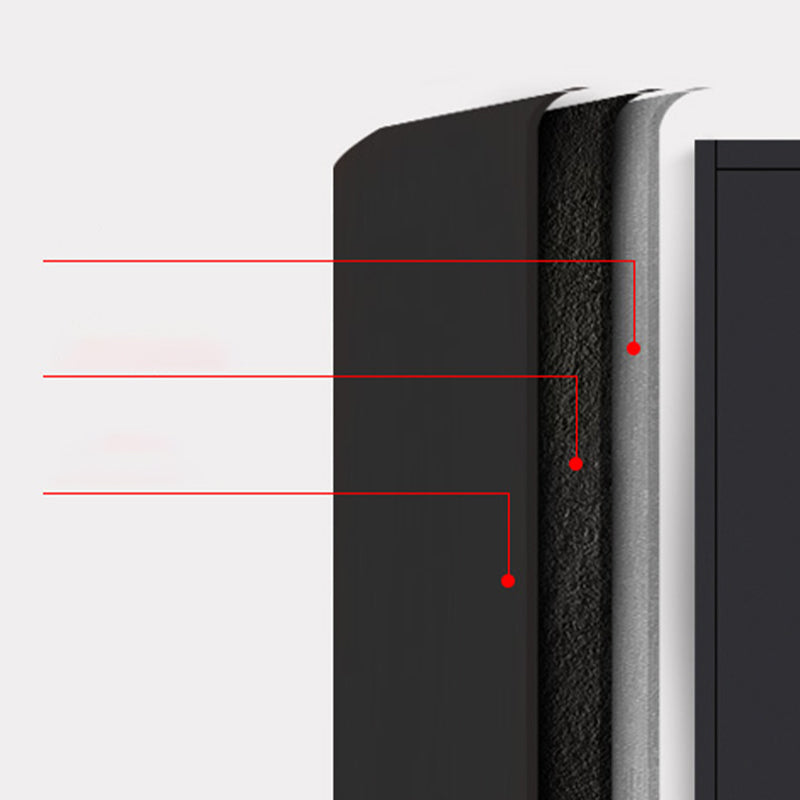 Zeitgenössischer Aktenschrank Stahlrahmenschlüssel Schloss weißer lateraler Aktenschrank für Büro